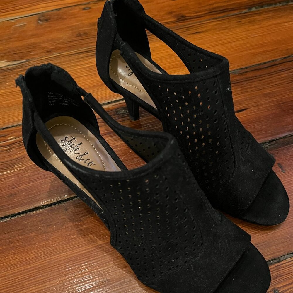 High Heel,  Style & Co, Size 6, Black